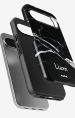 Google Pixel 10 Pro Tough Case – Custom - Black Marble - View 3