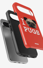 Google Pixel 10 Pro Tough Case – I Love Pugs - View 3