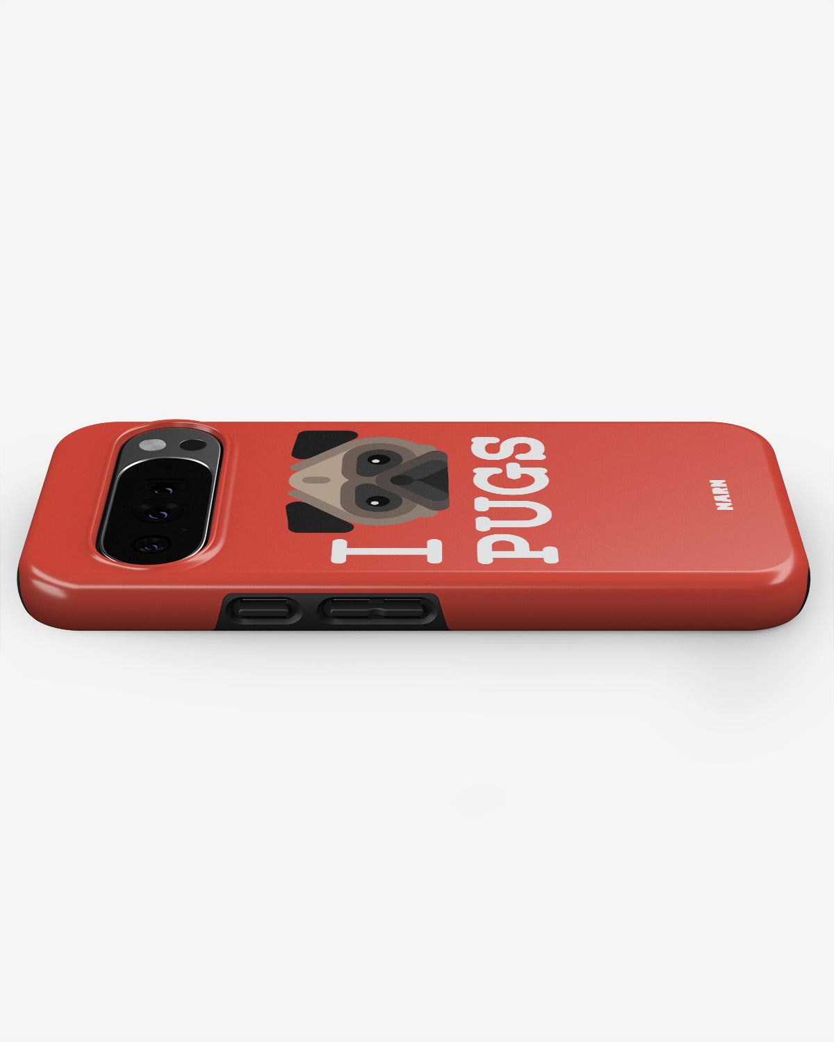 Google Pixel 10 Pro Tough Case – I Love Pugs - View 3