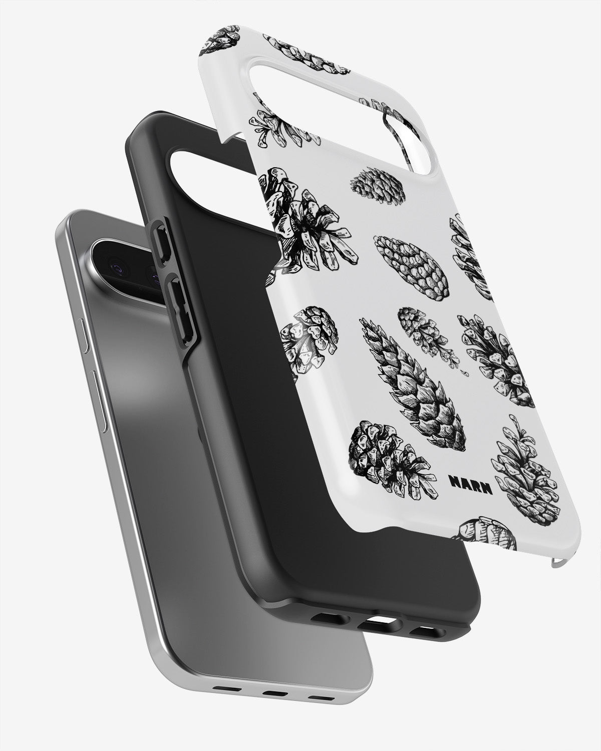 Google Pixel 10 Pro Tough Case – Pine Cones - View 3