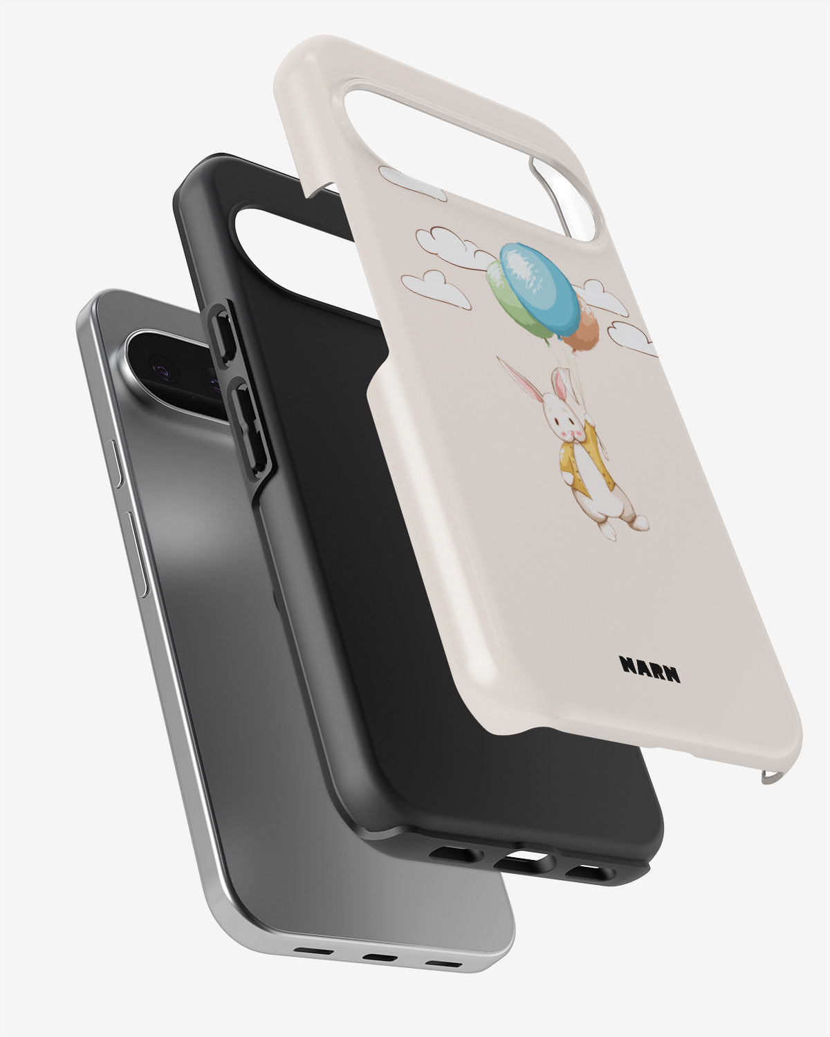Google Pixel 10 Pro Tough Case – Flying Rabbit - View 3