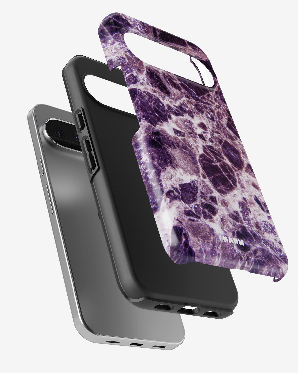 Google Pixel 10 Pro Tough Case – Purple Marble - View 3