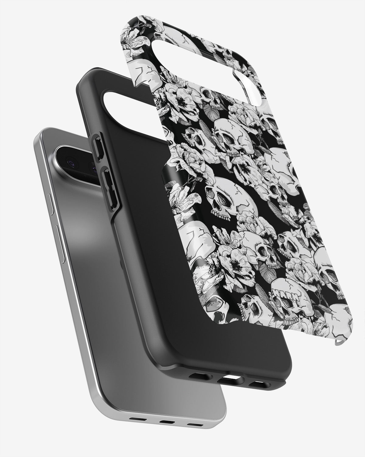 Google Pixel 10 Pro Tough Case – Skull Garden - View 3