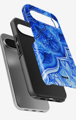 Google Pixel 10 Pro Tough Case – Blue Vintage - View 3