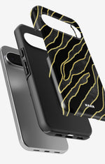 Google Pixel 10 Pro Tough Case – Golden Zebra - View 3