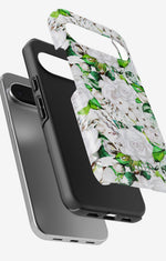 Google Pixel 10 Pro Tough Case – White Bloom - View 3