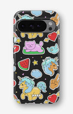 Google Pixel 10 Pro XL Tough Case – Cute Stickers - View 1