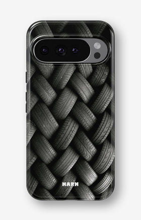 Google Pixel 10 Pro XL Tough Case – Tires Wall - View 1