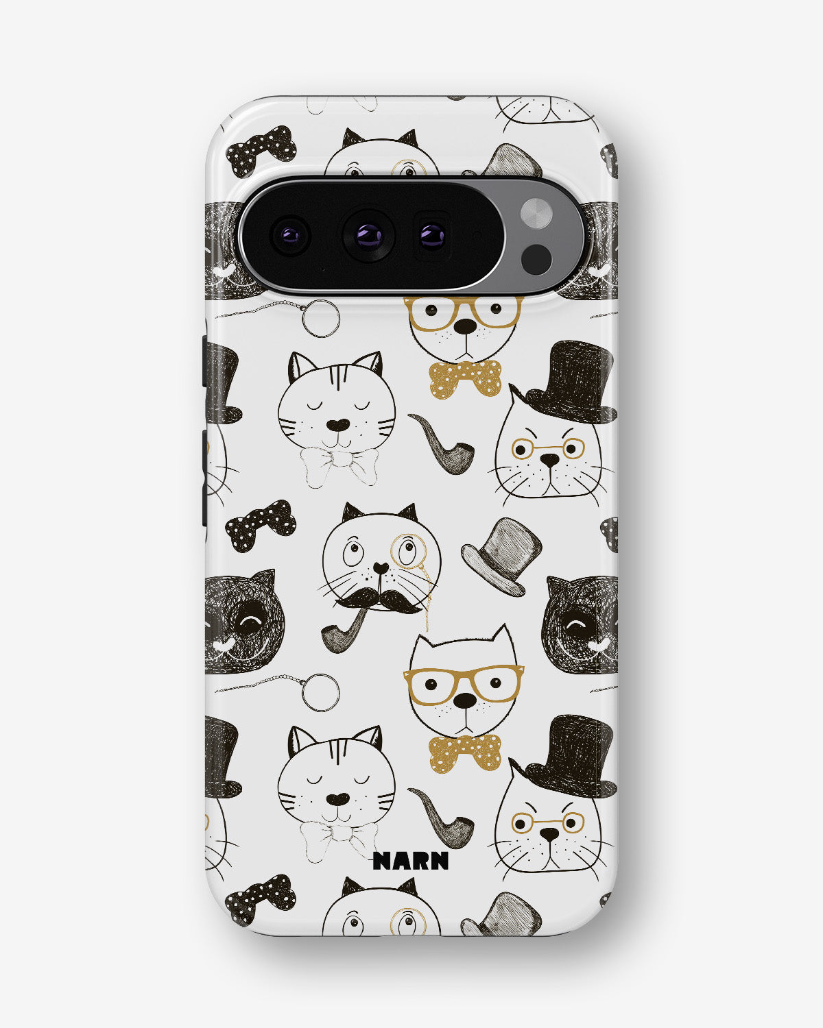 Google Pixel 10 Pro XL Tough Case – Cartoon Cats - View 1