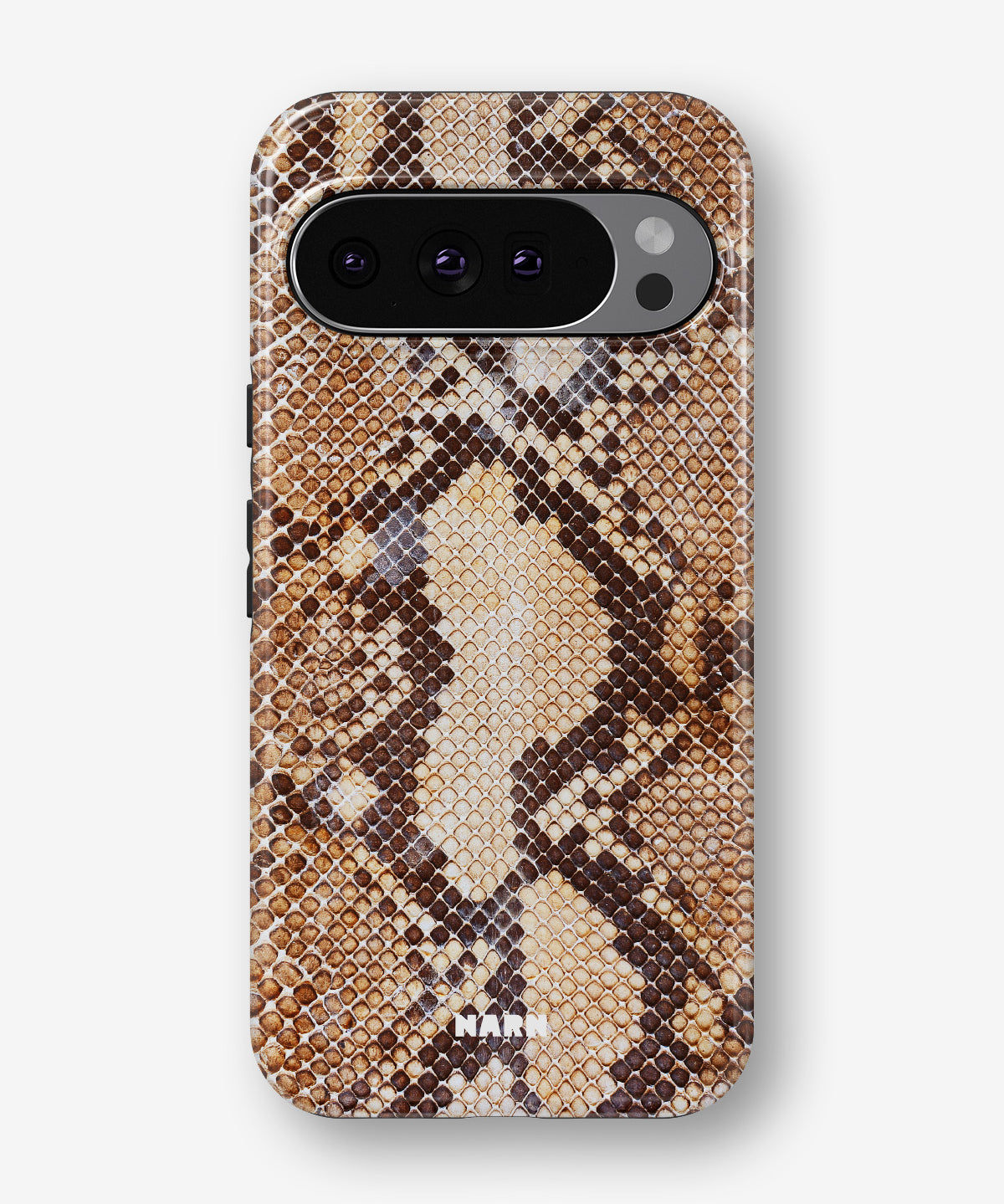 Google Pixel 10 Pro XL Tough Case – Brown Snakeskin - View 1