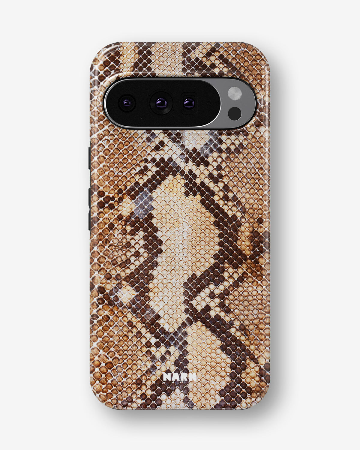 Google Pixel 10 Pro XL Tough Case – Brown Snakeskin - View 1