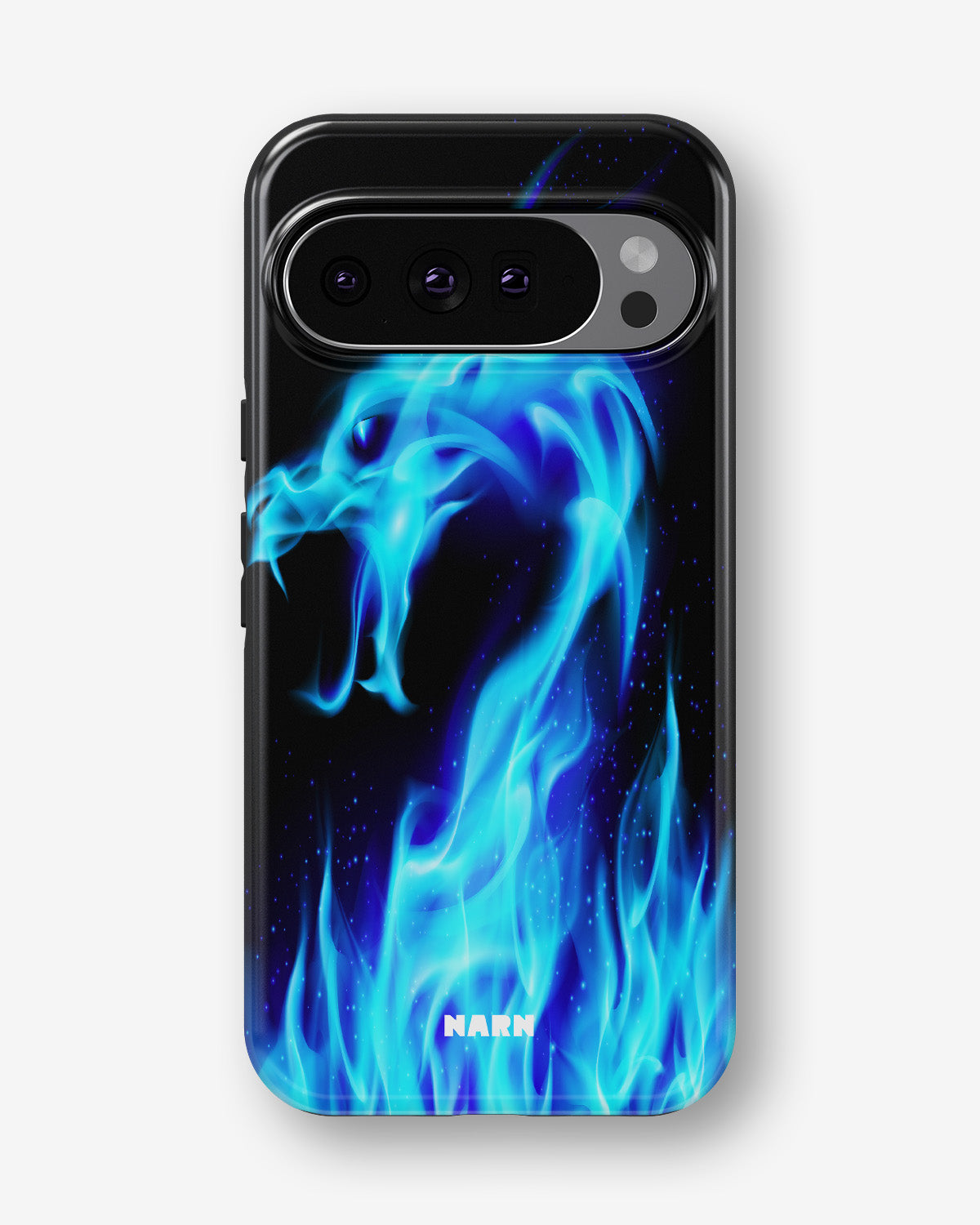 Google Pixel 10 Pro XL Tough Case – Blue Flames Dragon - View 1