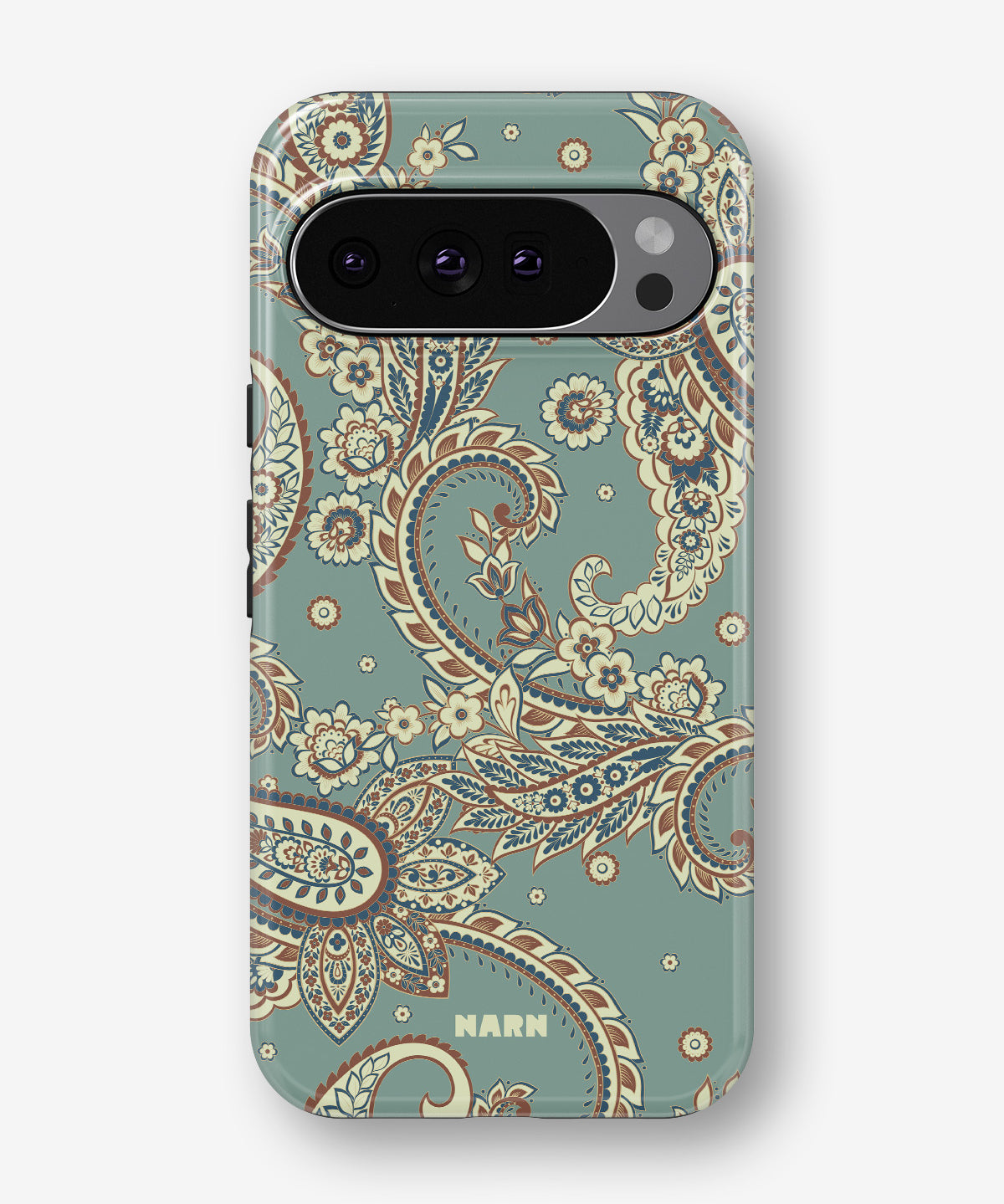 Google Pixel 10 Pro XL Tough Case – Paisley Green - View 1