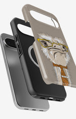 Google Pixel 10 Pro XL Tough Case – Hipster Ostrich - View 2