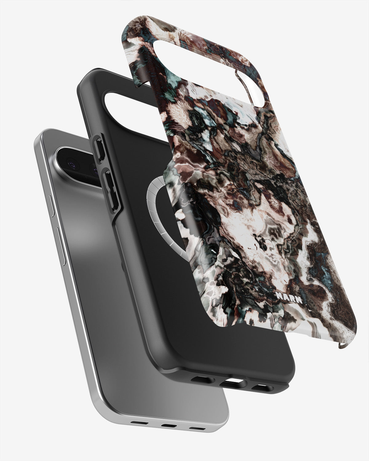 Google Pixel 10 Pro XL Tough Case – Marble Brown - View 2