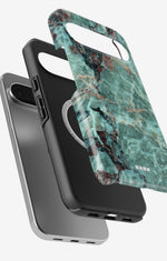 Google Pixel 10 Pro XL Tough Case – Green Marble - View 2