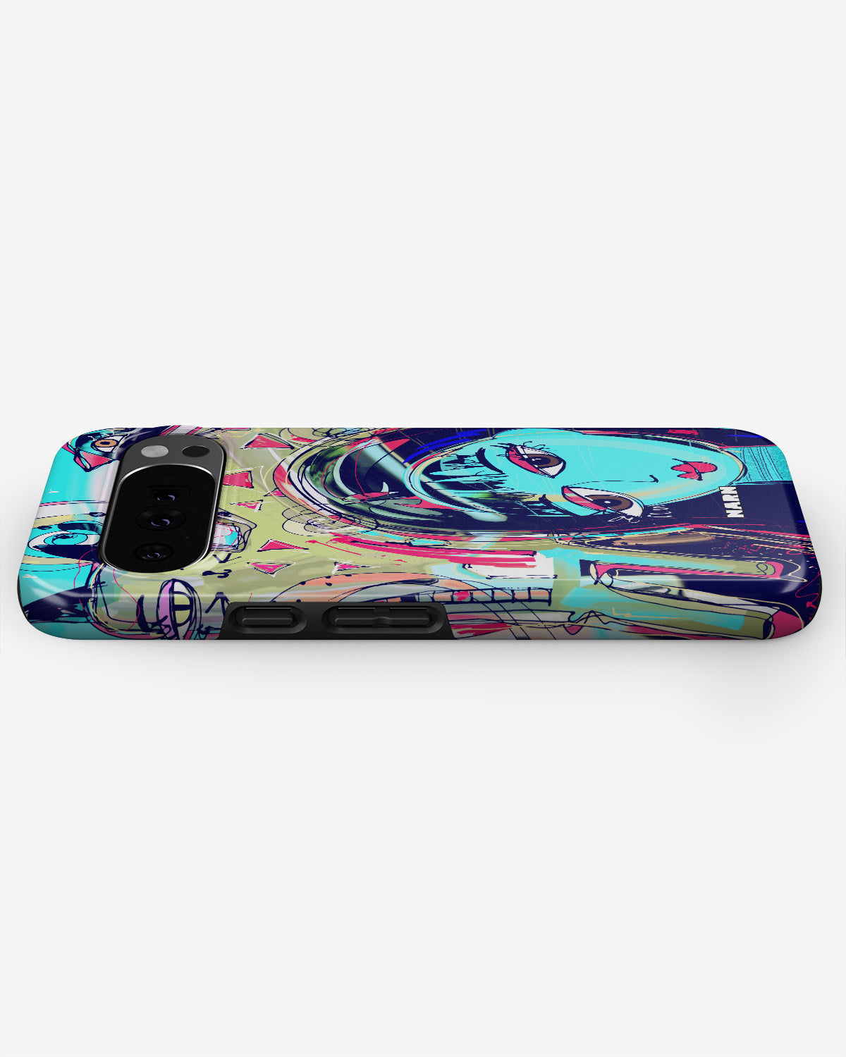 Google Pixel 10 Pro XL Tough Case – Abstract Cat - View 2