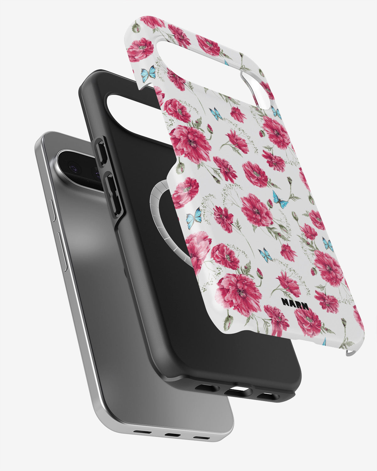 Google Pixel 10 Pro XL Tough Case – Poppies in Bloom - View 2