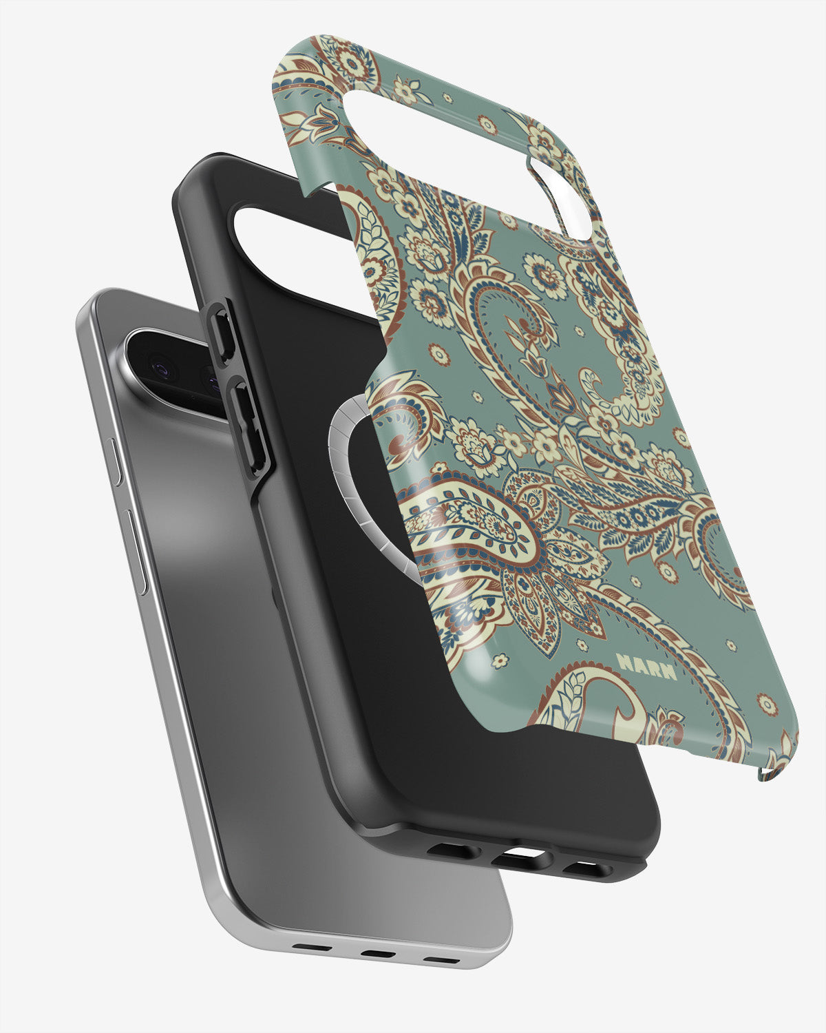 Google Pixel 10 Pro XL Tough Case – Paisley Green - View 2