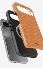 Google Pixel 10 Pro XL Tough Case – Orange Snake - View 2