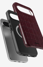 Google Pixel 10 Pro XL Tough Case – Rouge Croc - View 2