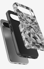 Google Pixel 10 Pro XL Tough Case – Grey Crystals - View 3