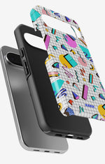 Google Pixel 10 Pro XL Tough Case – 80s Memphis - View 3