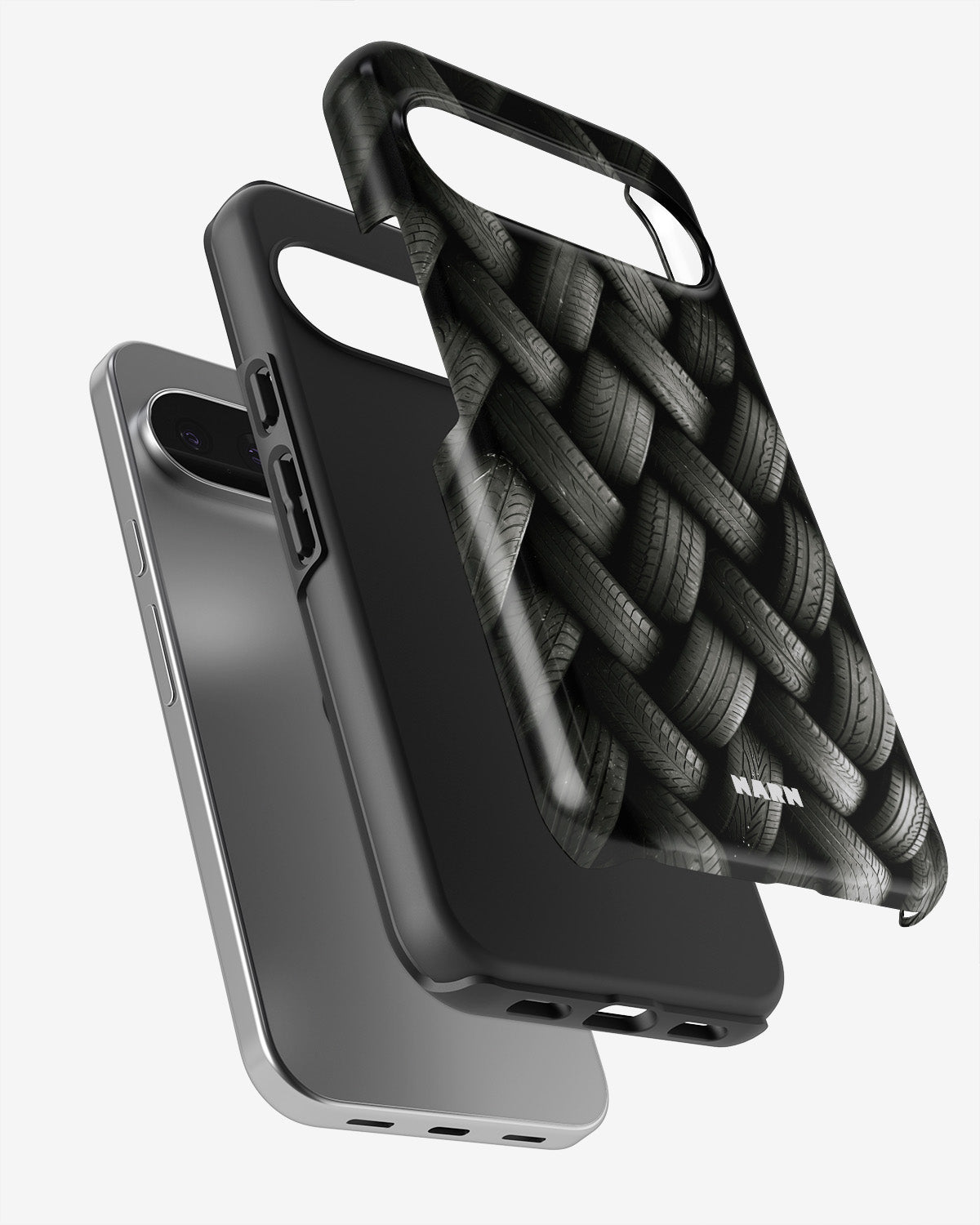 Google Pixel 10 Pro XL Tough Case – Tires Wall - View 3