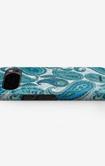 Google Pixel 10 Pro XL Tough Case – Turquoise Paisley - View 3