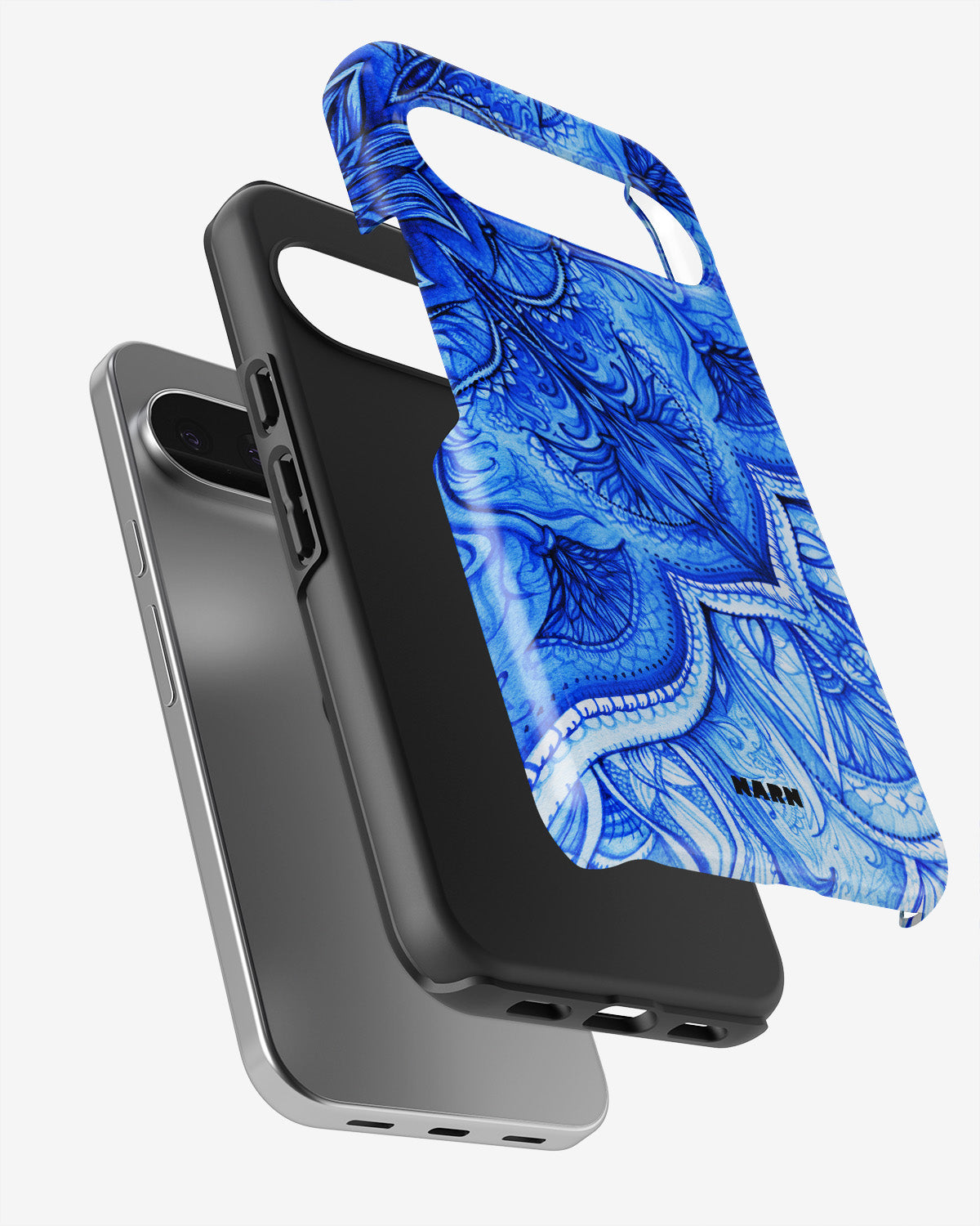 Google Pixel 10 Pro XL Tough Case – Blue Vintage - View 3