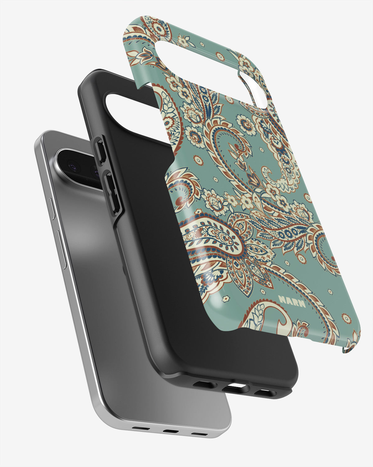 Google Pixel 10 Pro XL Tough Case – Paisley Green - View 3