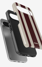 Google Pixel 10 Pro XL Tough Case – Bordeaux Stripe - View 3
