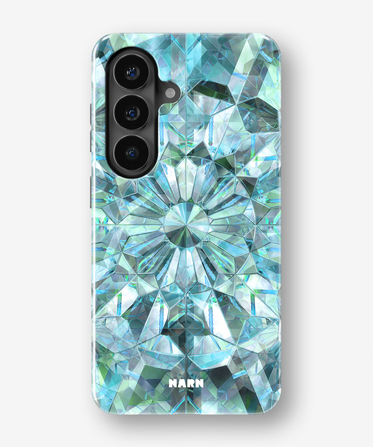 Samsung Galaxy S26 Tough Case – Green Crystals - View 1