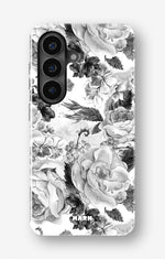 Samsung Galaxy S26 Tough Case – Black & White Bloom - View 1