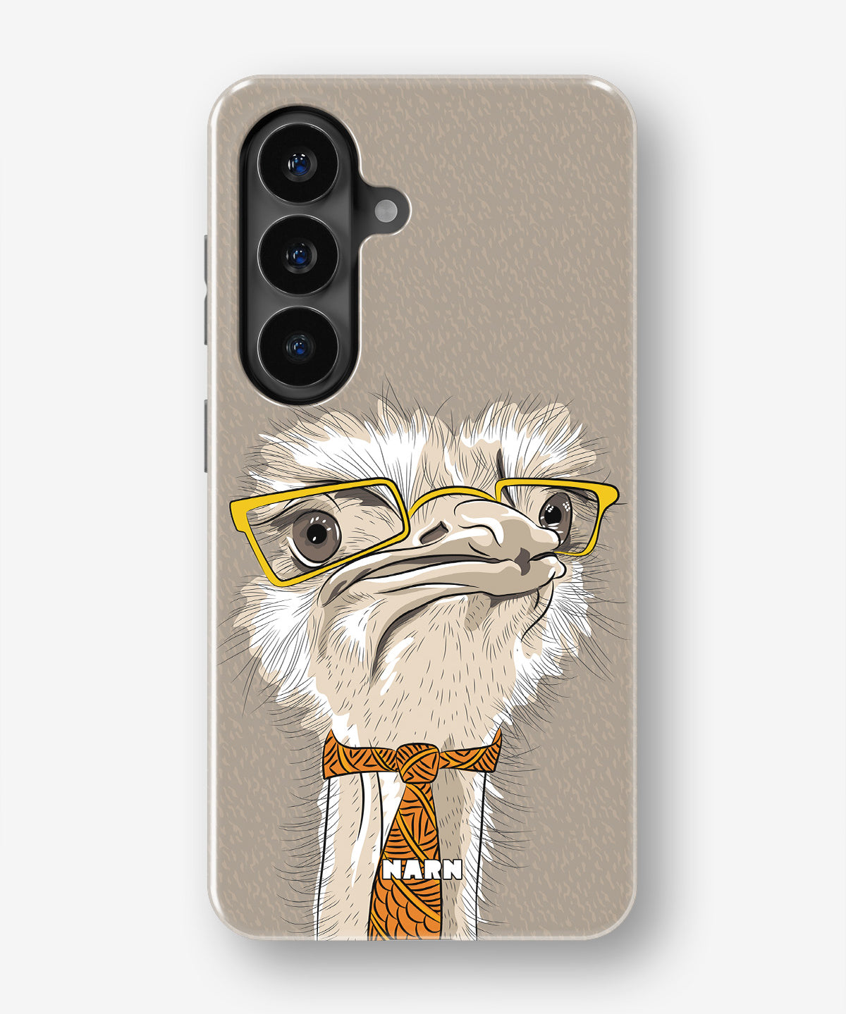 Samsung Galaxy S26 Tough Case – Hipster Ostrich - View 1