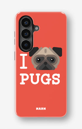 Samsung Galaxy S26 Tough Case – I Love Pugs - View 1