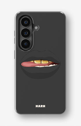 Samsung Galaxy S26 Tough Case – Golden Lips - View 1