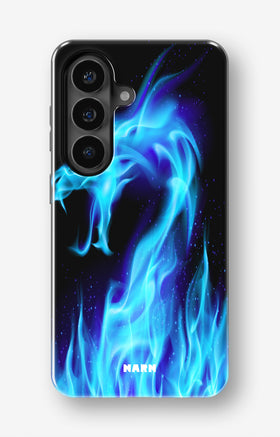 Samsung Galaxy S26 Tough Case – Blue Flames Dragon - View 1