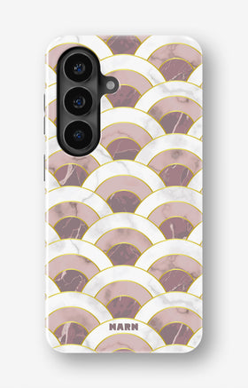 Samsung Galaxy S26 Tough Case – Pink Marble Waves - View 1