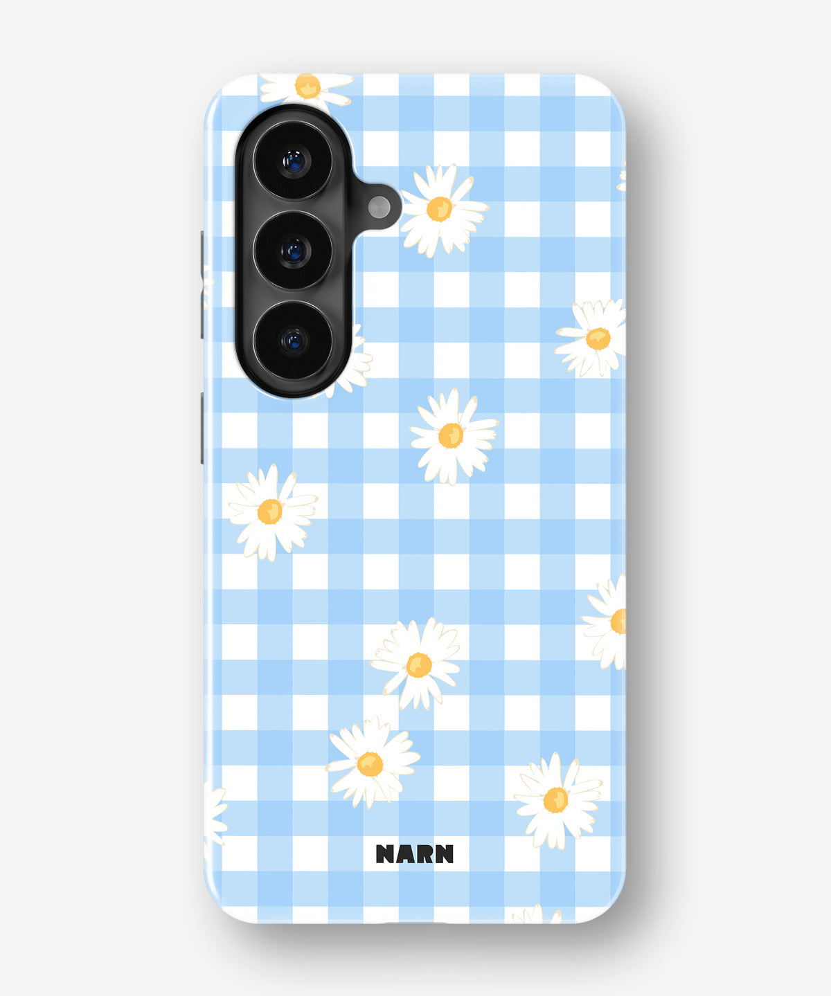 Samsung Galaxy S26 Tough Case – Blue Daisies - View 1