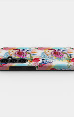 Samsung Galaxy S26 Tough Case – Flowered Skulls - View 3