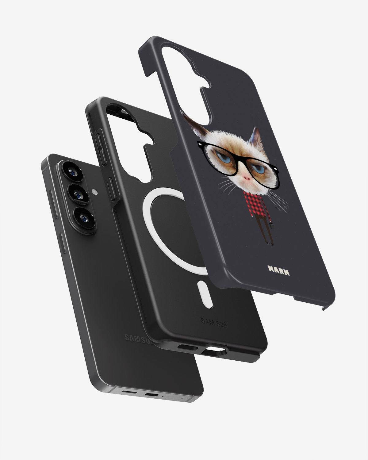 Samsung Galaxy S26 Tough Case – Hipster Cat - View 2