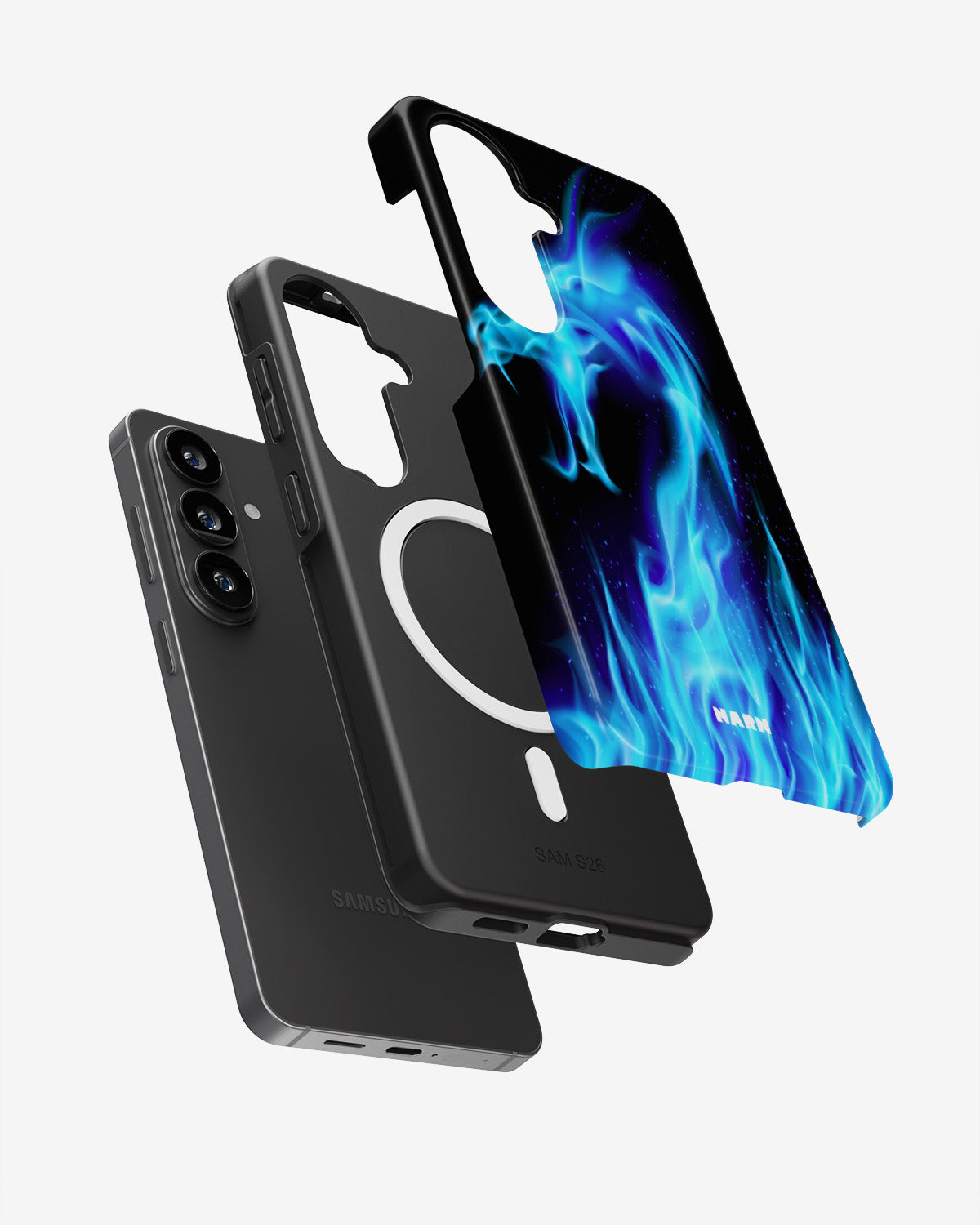 Samsung Galaxy S26 Tough Case – Blue Flames Dragon - View 2