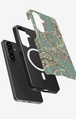 Samsung Galaxy S26 Tough Case – Paisley Green - View 2