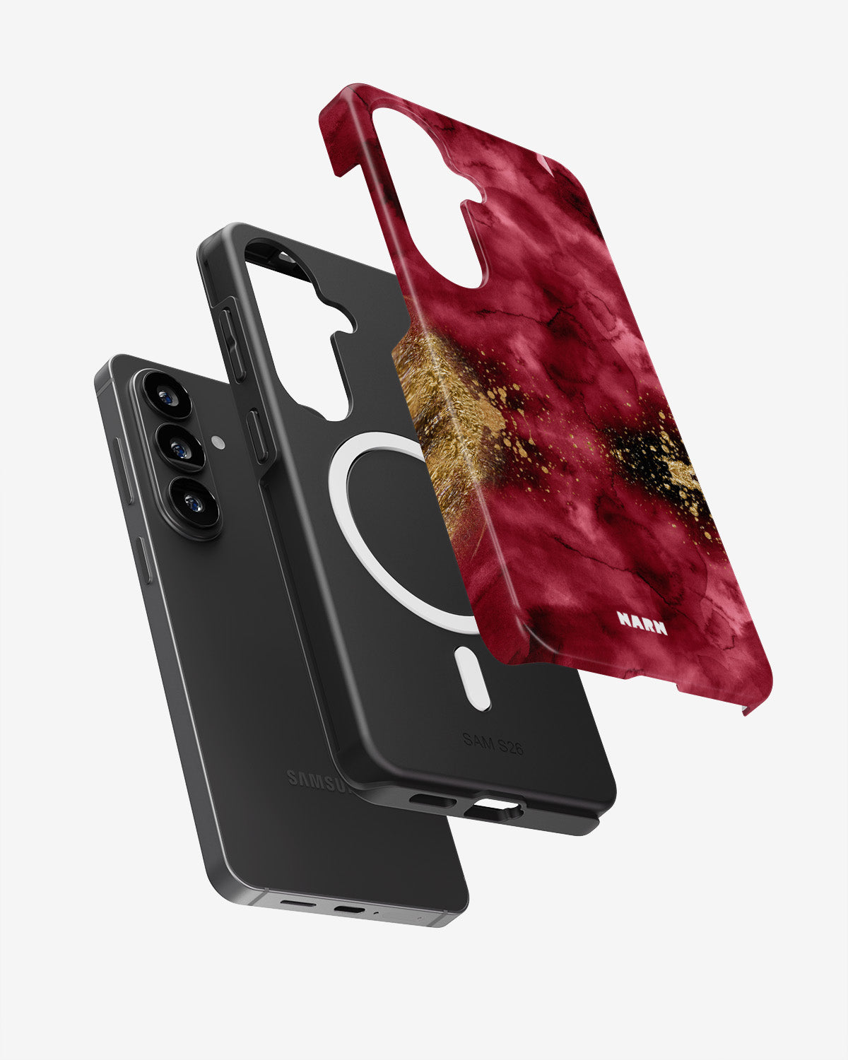 Samsung Galaxy S26 Tough Case – Burgendy Shimmer - View 2