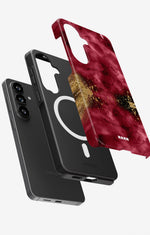 Samsung Galaxy S26 Tough Case – Burgendy Shimmer - View 2