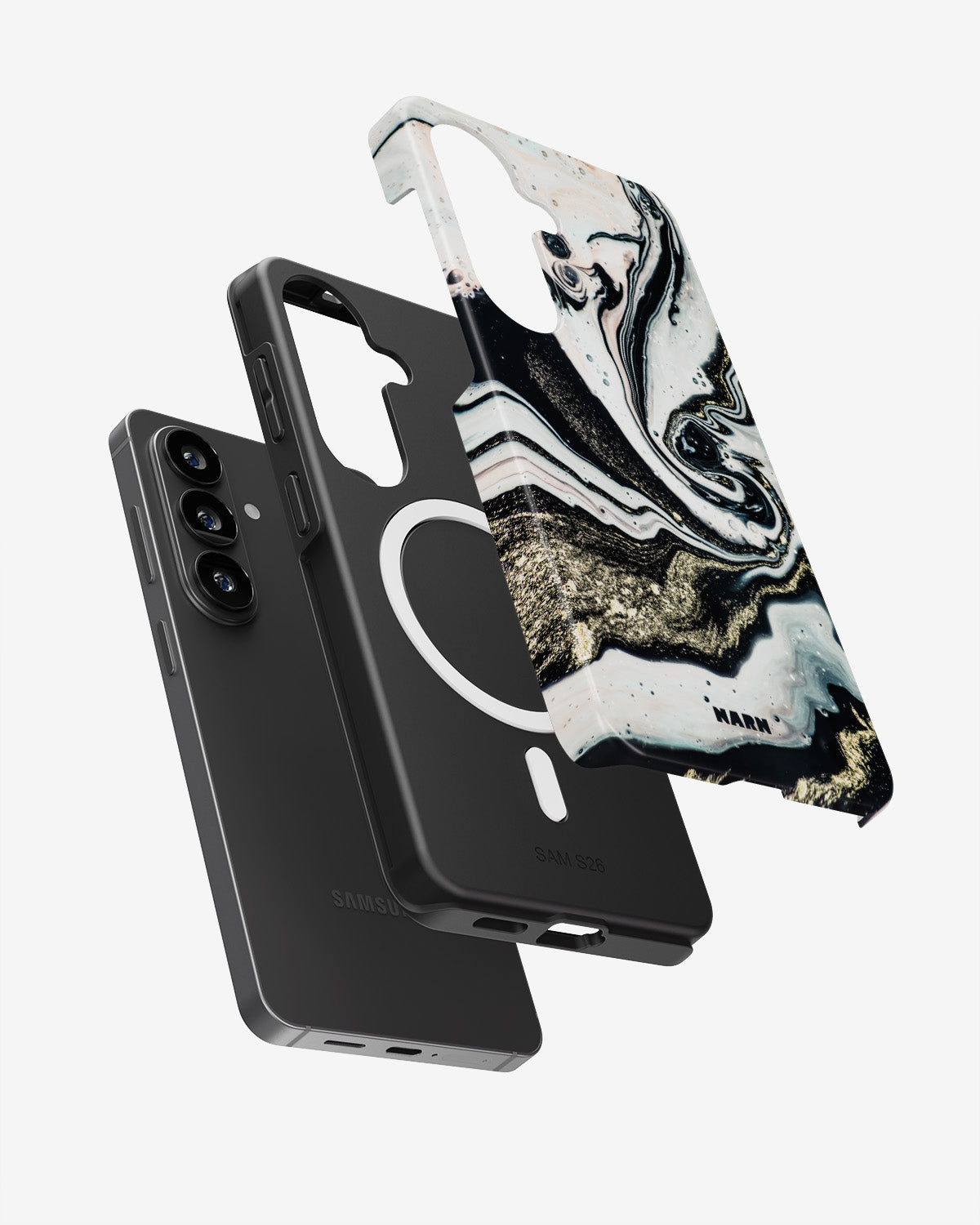 Samsung Galaxy S26 Tough Case – Golden Swirl - View 2