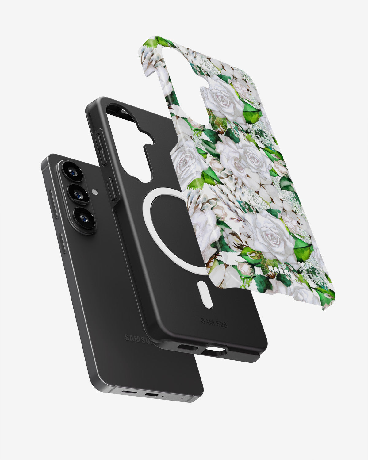 Samsung Galaxy S26 Tough Case – White Bloom - View 2