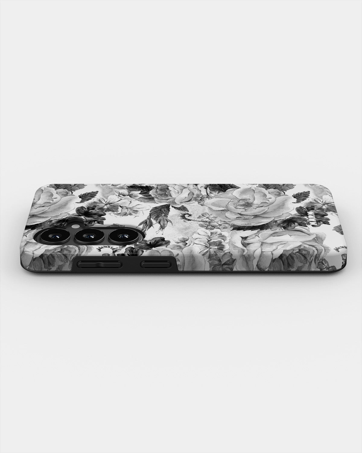 Samsung Galaxy S26 Tough Case – Black & White Bloom - View 3