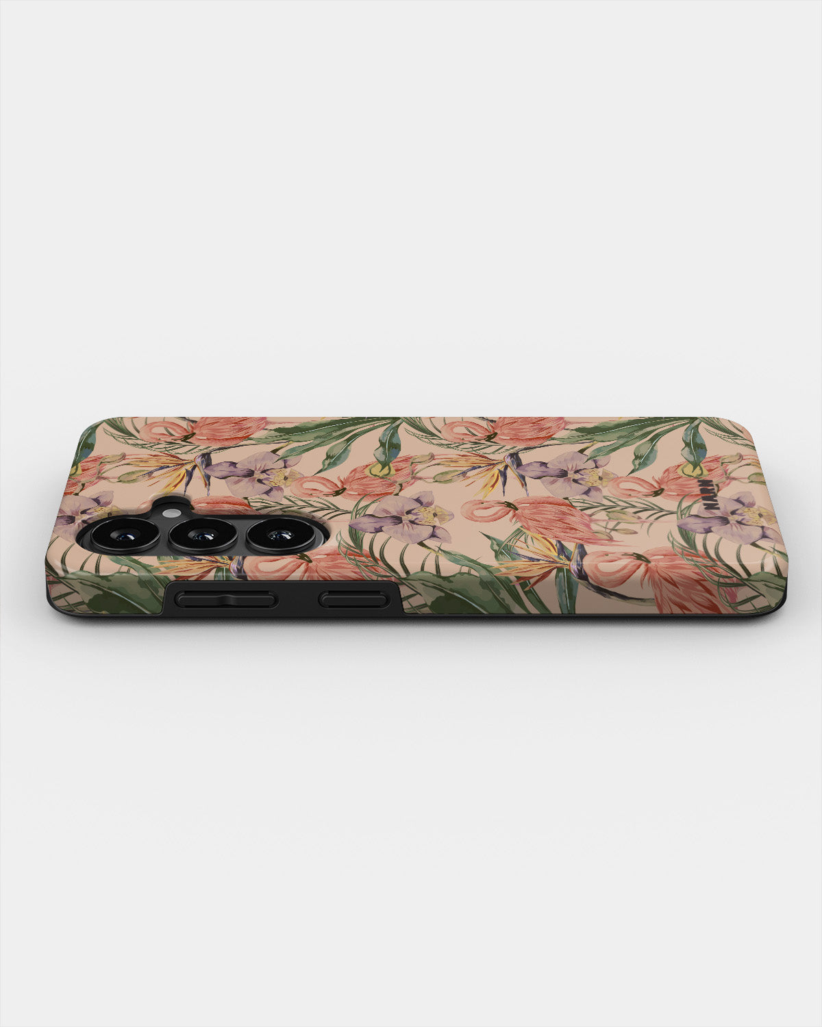 Samsung Galaxy S26 Tough Case – Flamingos & Flowers - View 3